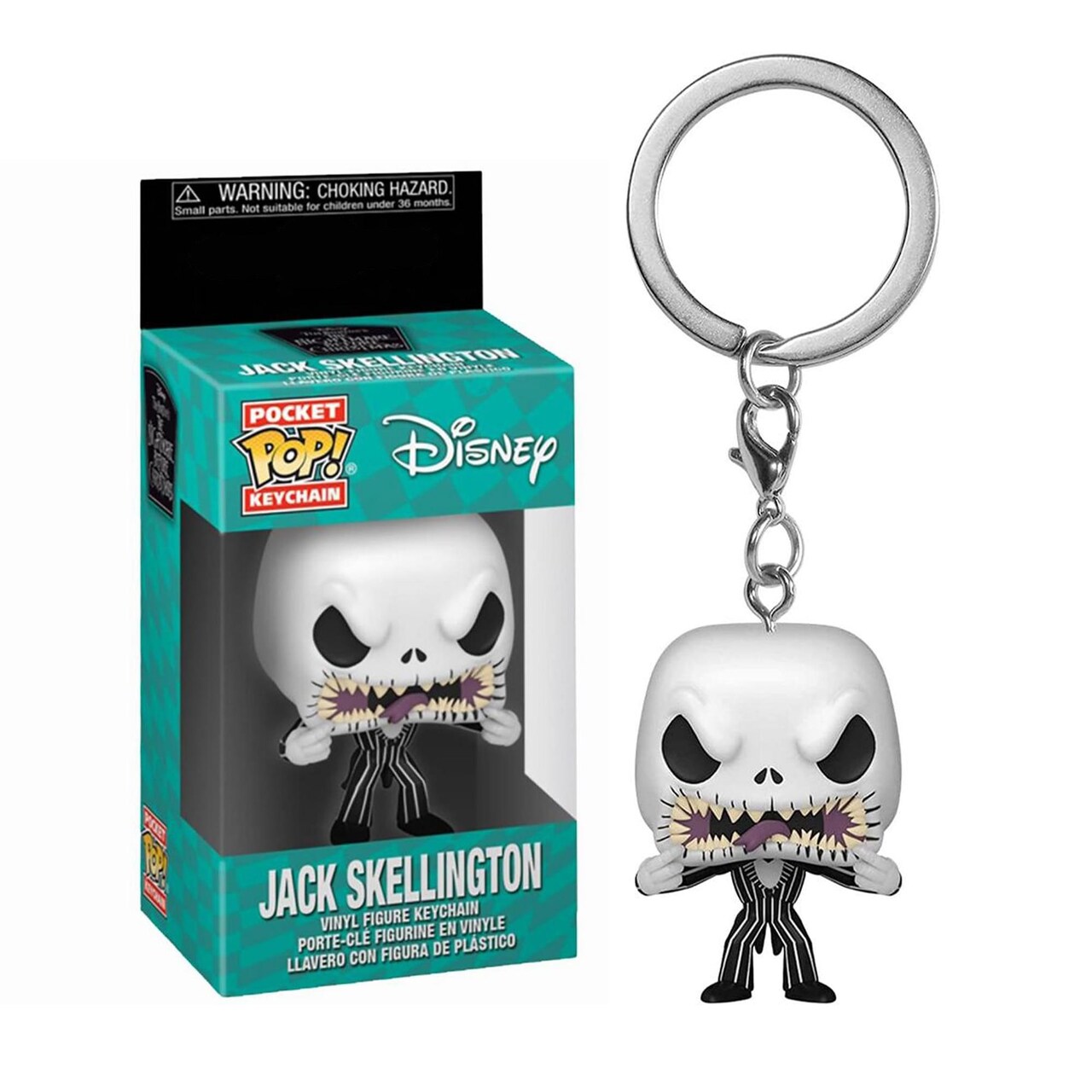 Nightmare Before Christmas Funko POP Keychain | Jack (Scary Face)